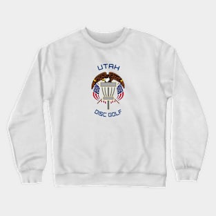 Utah Disc Golf - State Flag Light Crewneck Sweatshirt